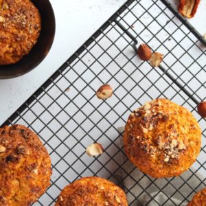 Happy n'tasty - muffins salés à la courge et carottes