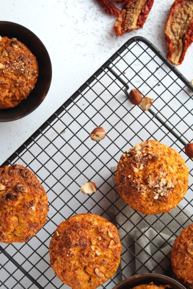 Happy n'tasty - muffins salés à la courge et carottes