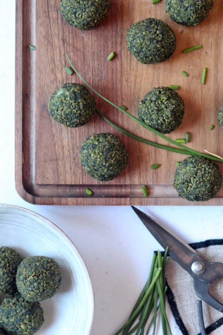 Happy n'Tasty - Boulettes épinard quinoa