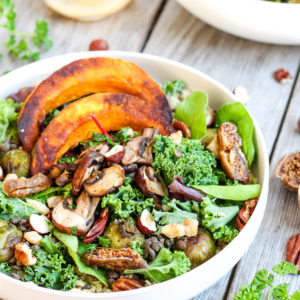 Happy n'tasty - Salade automnale avec une vinaigrette au miel