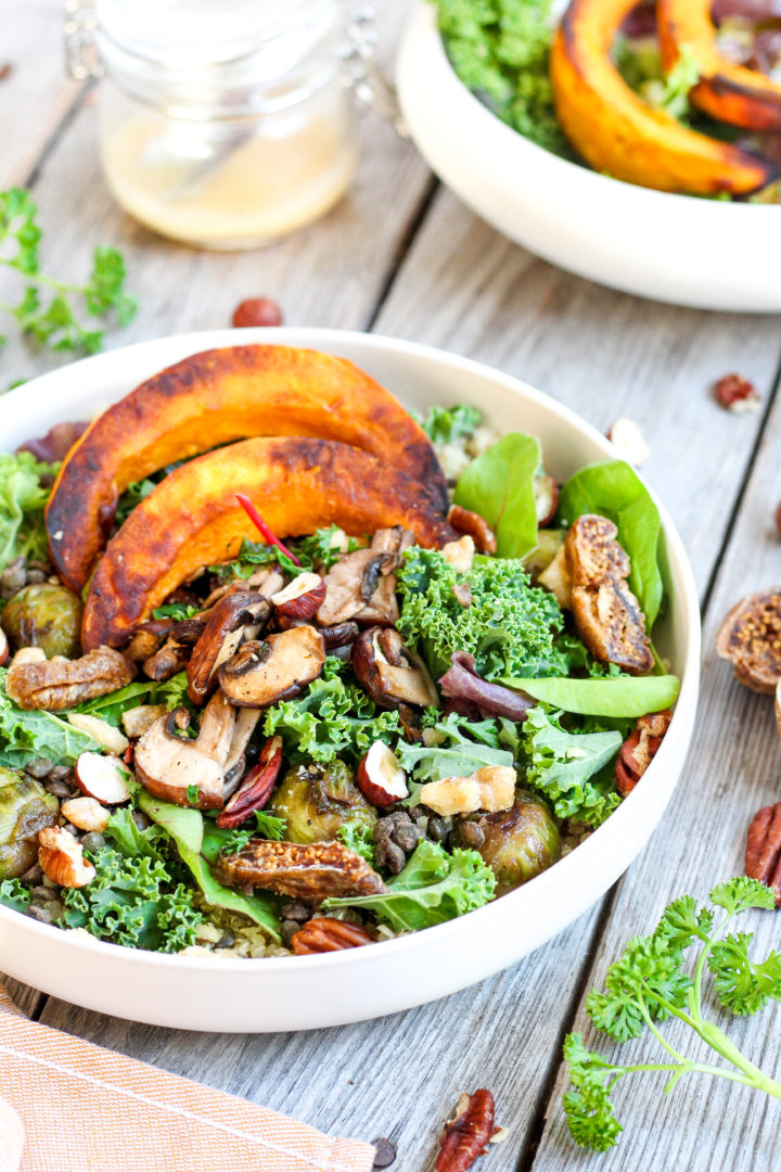 Happy n'tasty - Salade automnale avec une vinaigrette au miel