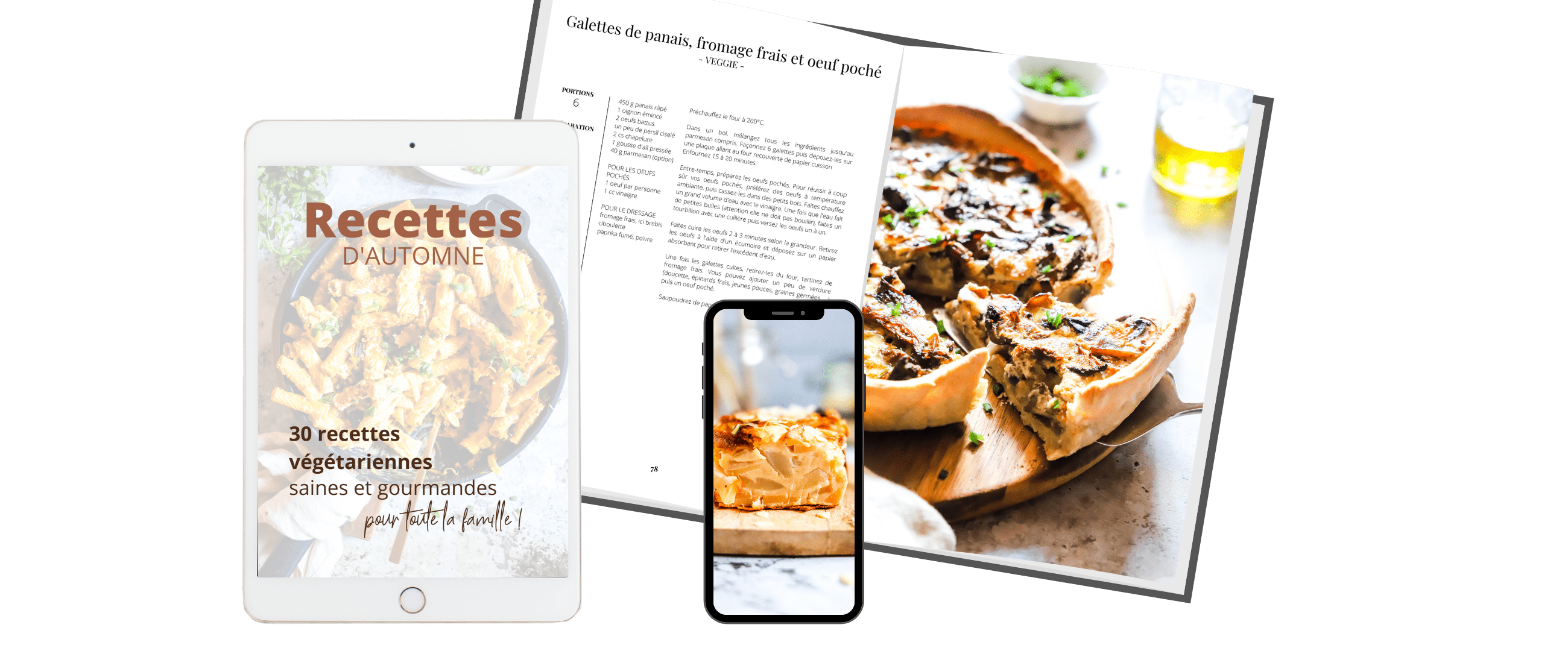ebook de recettes végétariennes et facile pour toute la famille